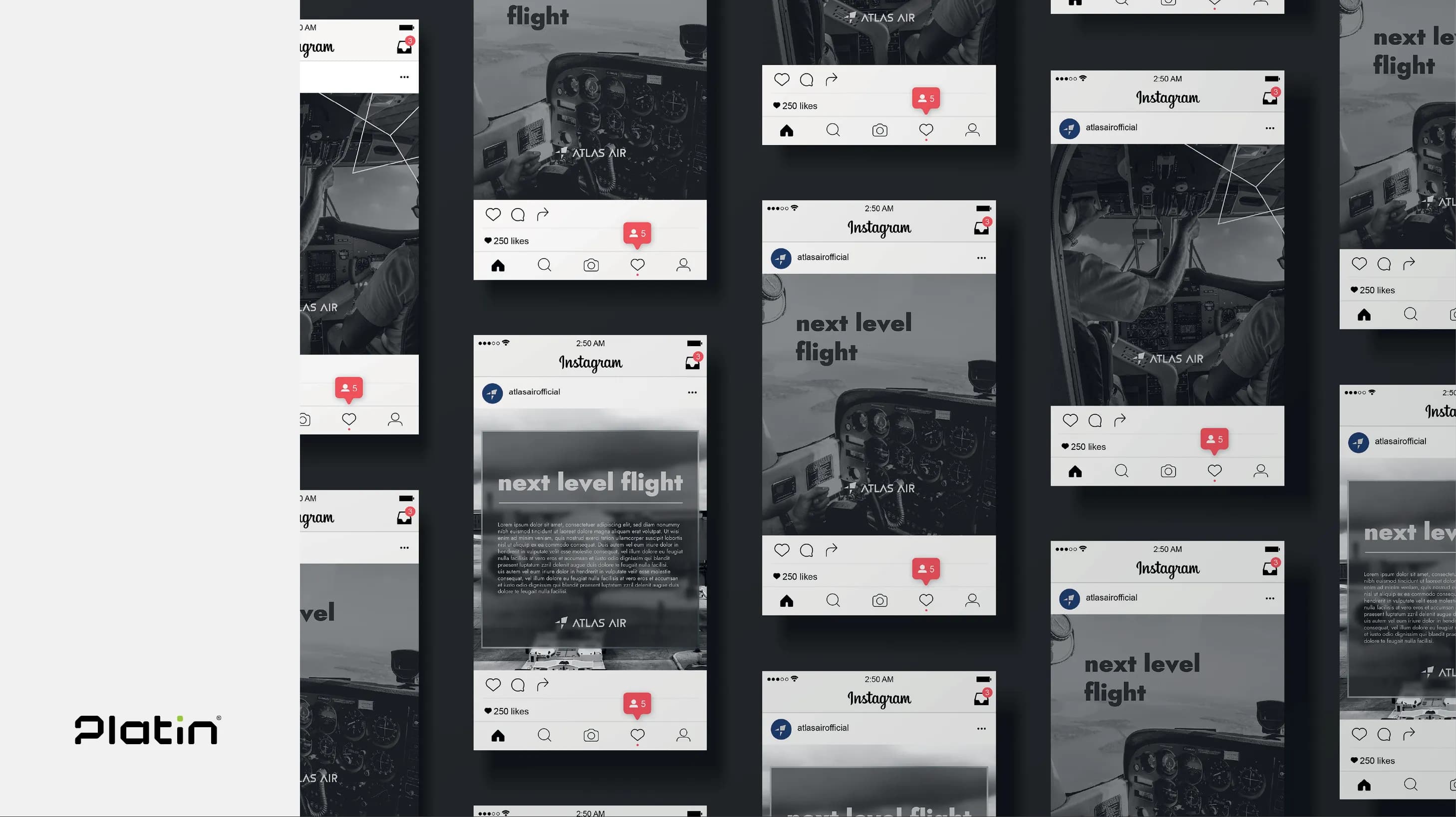 طراحی هویت بصری اطلس ایر