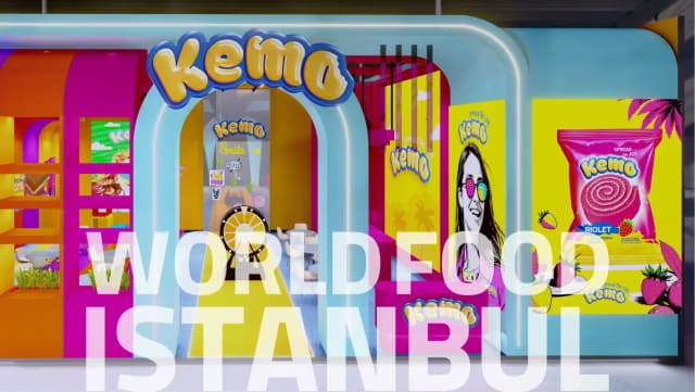طراحی و اجرای غرفه برند کمو در نمایشگاه World Food Istanbul 2025